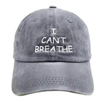 I can't breathe embroidered baseball caps - EX-STOCK Canada