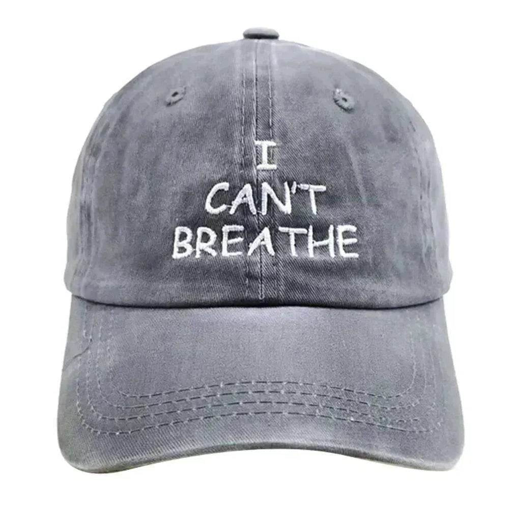 I can't breathe embroidered baseball caps - EX-STOCK Canada