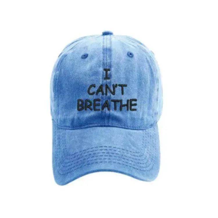 I can't breathe embroidered baseball caps - EX-STOCK Canada