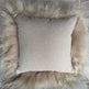 Square Nude  Icelandic Sheepskin Pillow Cover EX-STOCK Canada 