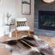 Large Dark Grey Cowhide Area Rug EX-STOCK Canada 