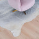 Grand tapis en peau de vache gris clairEX-STOCK Canada 