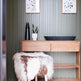 VANI - Tabouret en peau de mouton mélangée, laine boucléeEX-STOCK Canada 