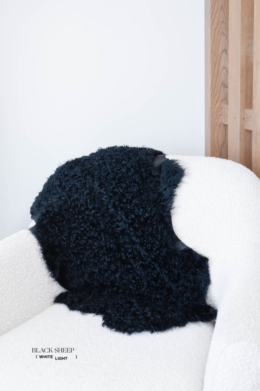 Black Tigrado Spanish Curly Sheepskin 
