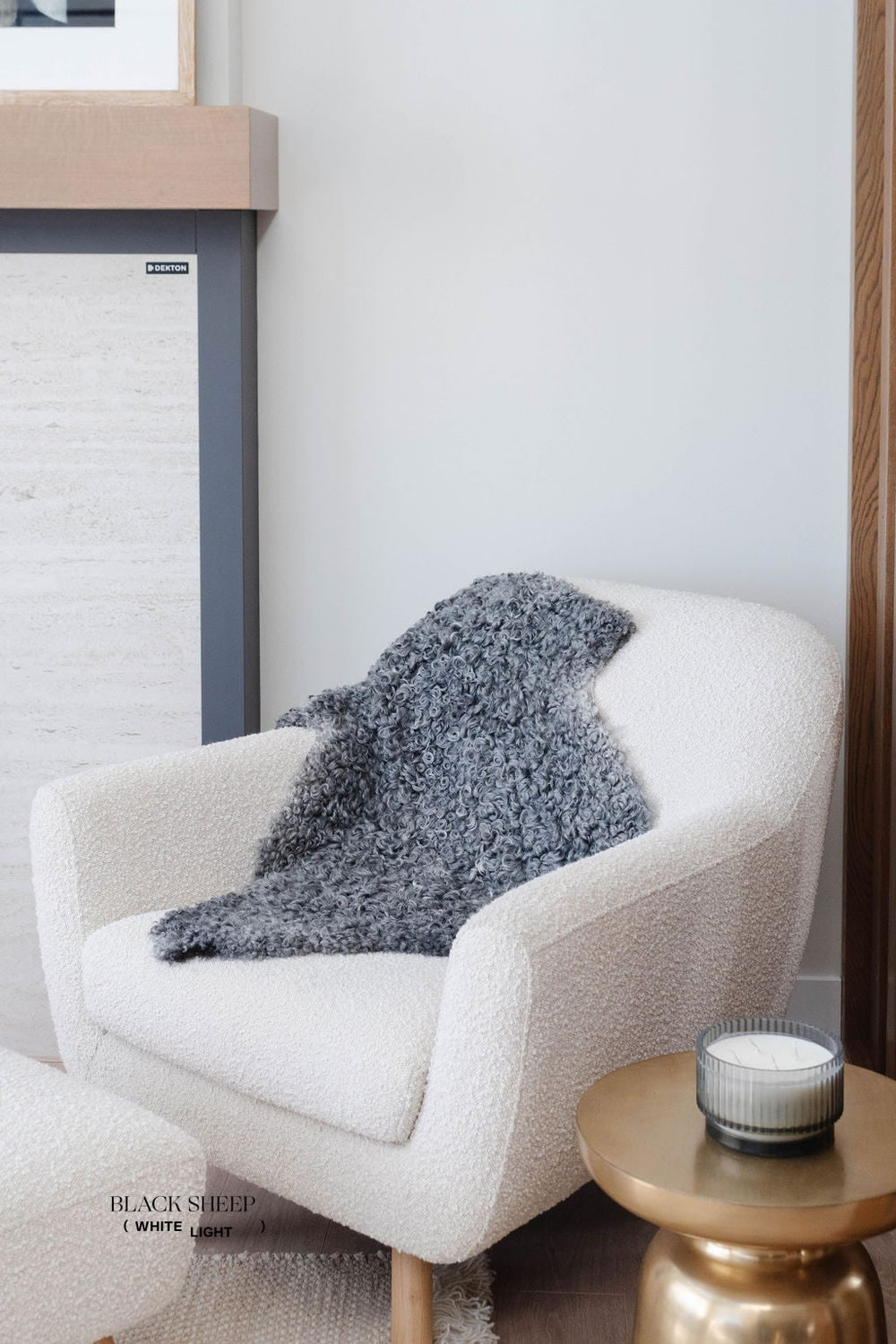 Grey Medium Wool Gotland Sheepskin EX-STOCK Canada 