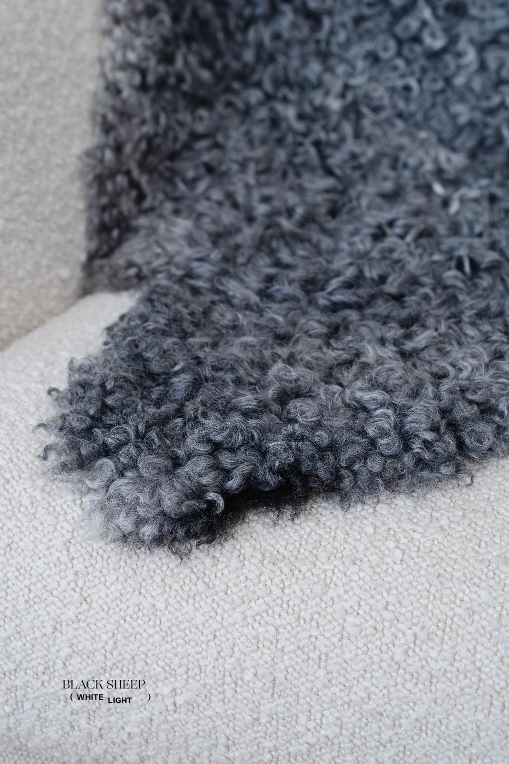 Grey Medium Wool Gotland Sheepskin 