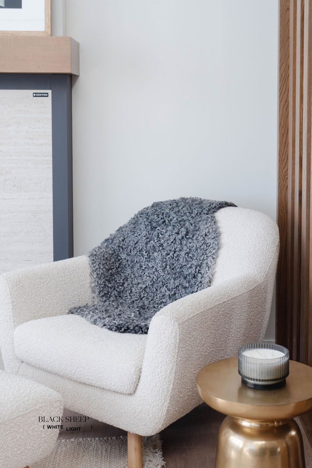 Grey Medium Wool Gotland Sheepskin EX-STOCK Canada 