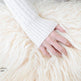 White Icelandic Curly Sheepskin 