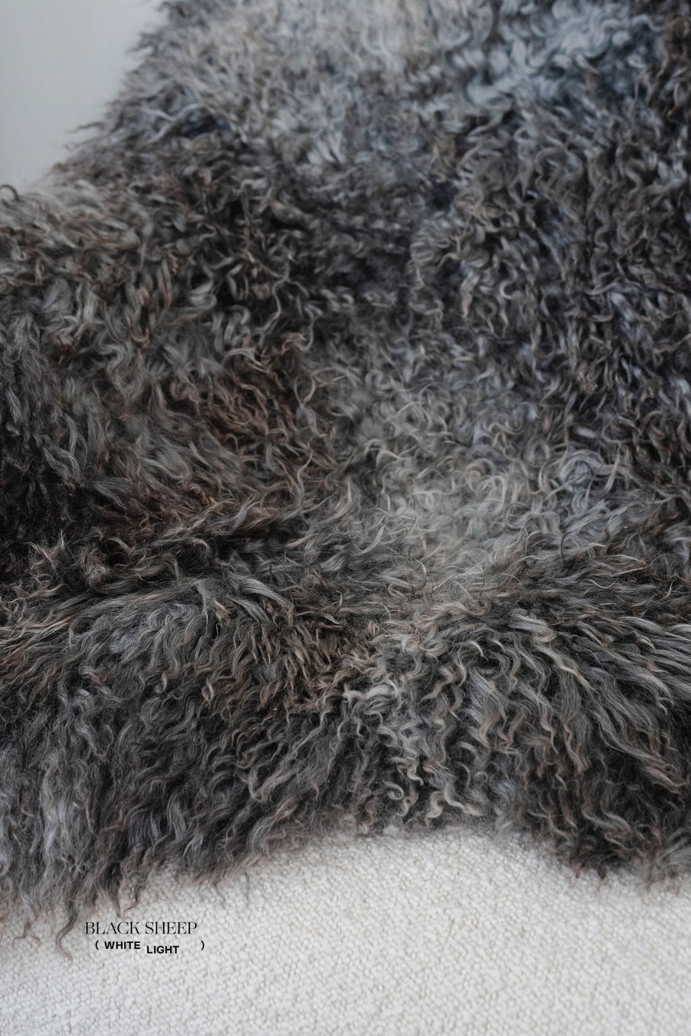 Grey Long Wool Gotland Sheepskin 