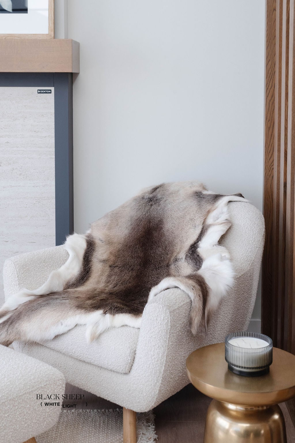 Peau de renne samie claireEX-STOCK Canada 