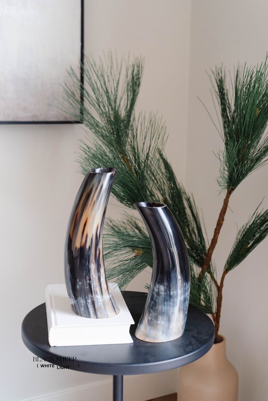 مزهرية قرن أنكول وجير داكنةEX-STOCK Canada 