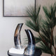 Ankole & Gyr Horn Dark Vase EX-STOCK Canada 