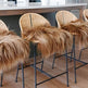 BROWN ICELANDIC SHEEPSKIN CHAIR PAD 