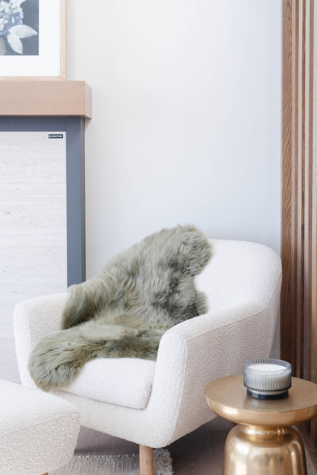 Olive Green Icelandic Sheepskin EX-STOCK Canada 