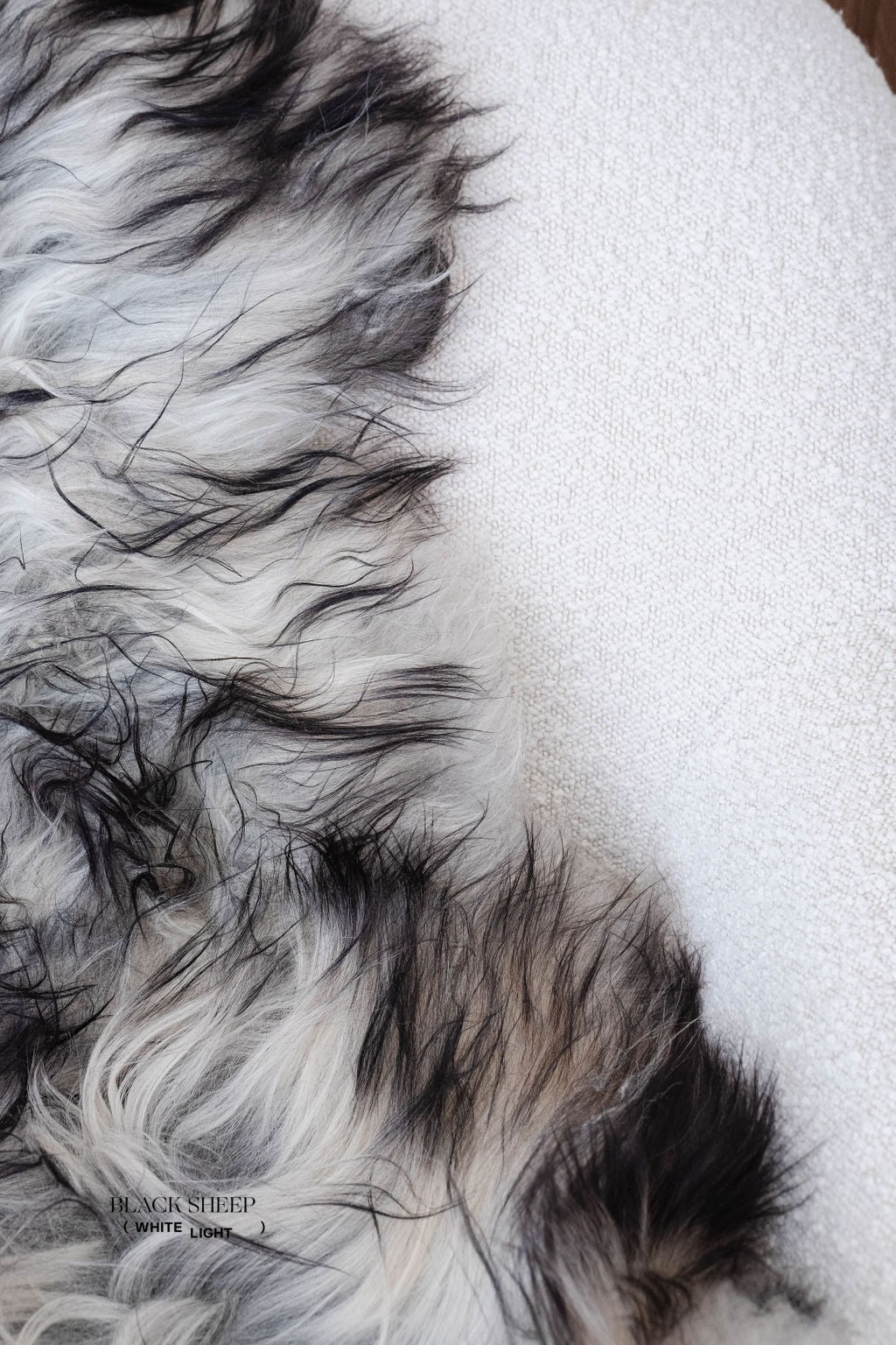 Natural Dark Grey Icelandic Sheepskin 