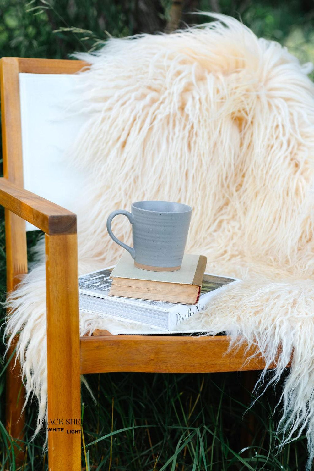 White Icelandic Curly Sheepskin 