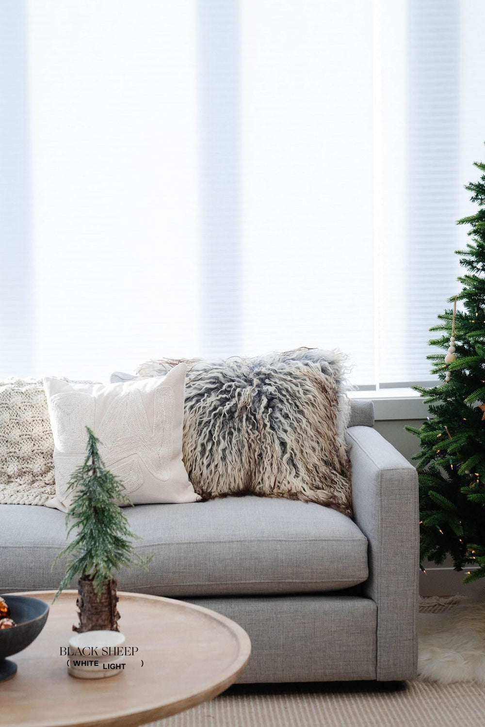 Natural Curly Grey Icelandic Sheepskin EX-STOCK Canada 