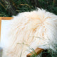 White Icelandic Curly Sheepskin 
