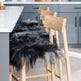 Natural Dark Grey Icelandic Sheepskin Chair Pad 