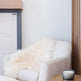 White Icelandic Curly Sheepskin 