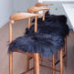 Black Icelandic Sheepskin Chair Pad 