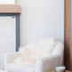 White Icelandic Curly Sheepskin 