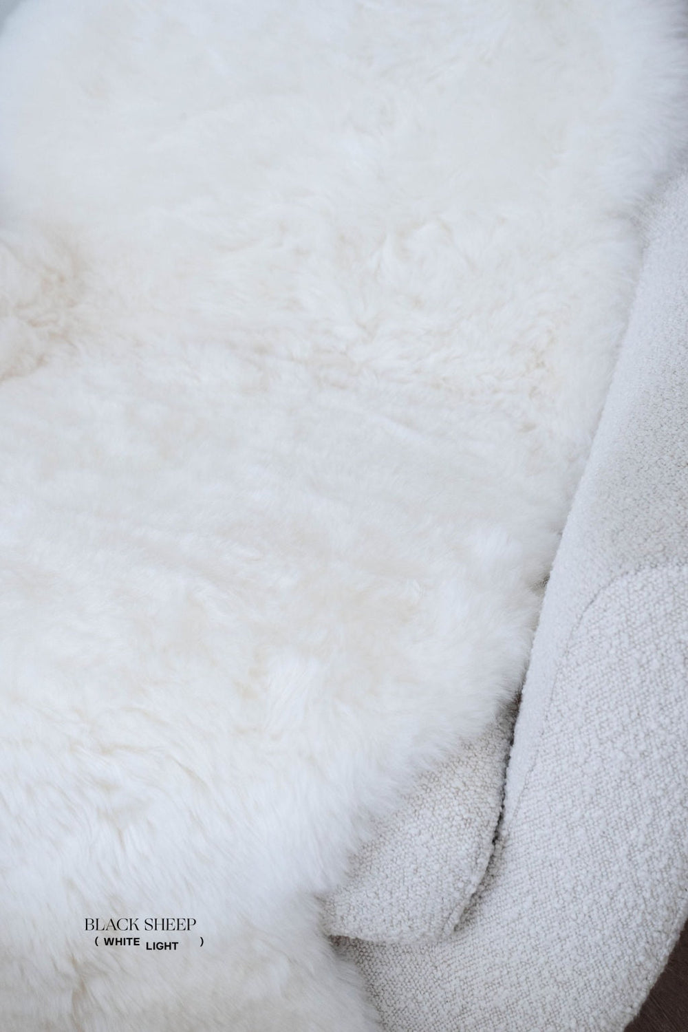 Shorn White Double Icelandic Sheepskin 