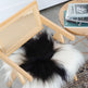 Black Spotted Icelandic Sheepskin Chair Pad | Random 