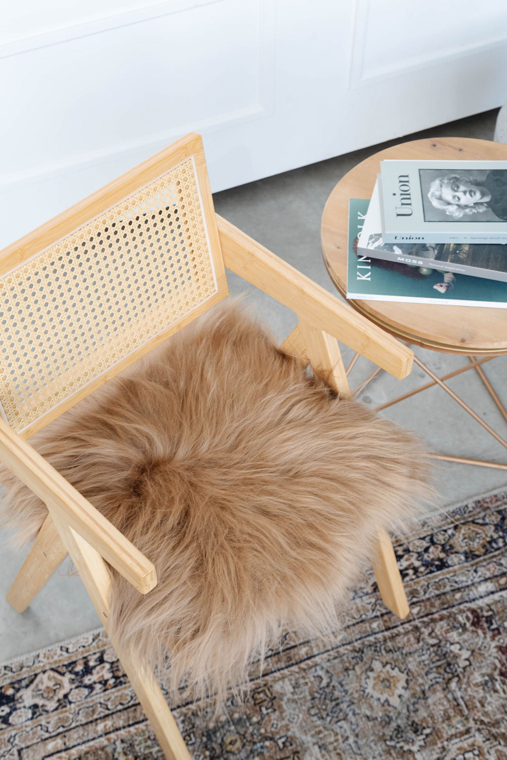 Camel Icelandic Sheepskin Chair Pad 