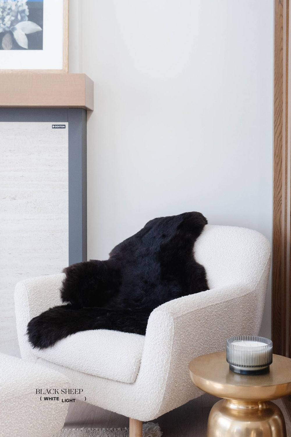 Shorn Black Icelandic Sheepskin EX-STOCK Canada 