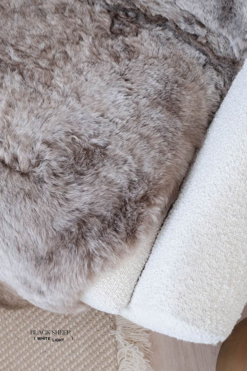 Shorn Taupe Double Icelandic Sheepskin 