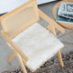 Shorn White Icelandic Sheepskin Chair Pad 