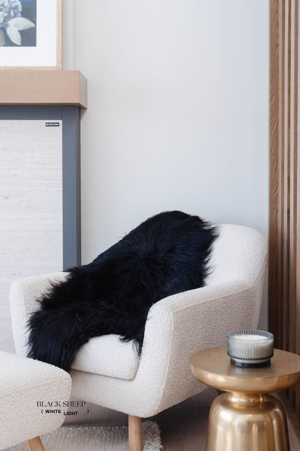 Black Icelandic Sheepskin 