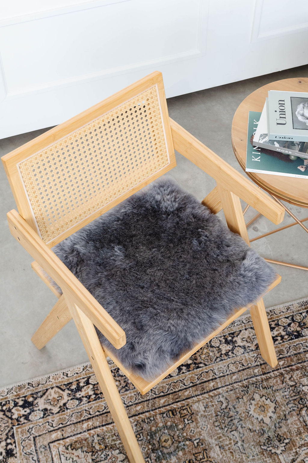 Shorn Silver Icelandic Sheepskin Chair Pad 