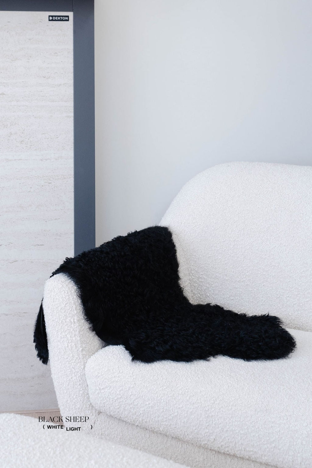 Black Tigrado Spanish Curly Sheepskin 