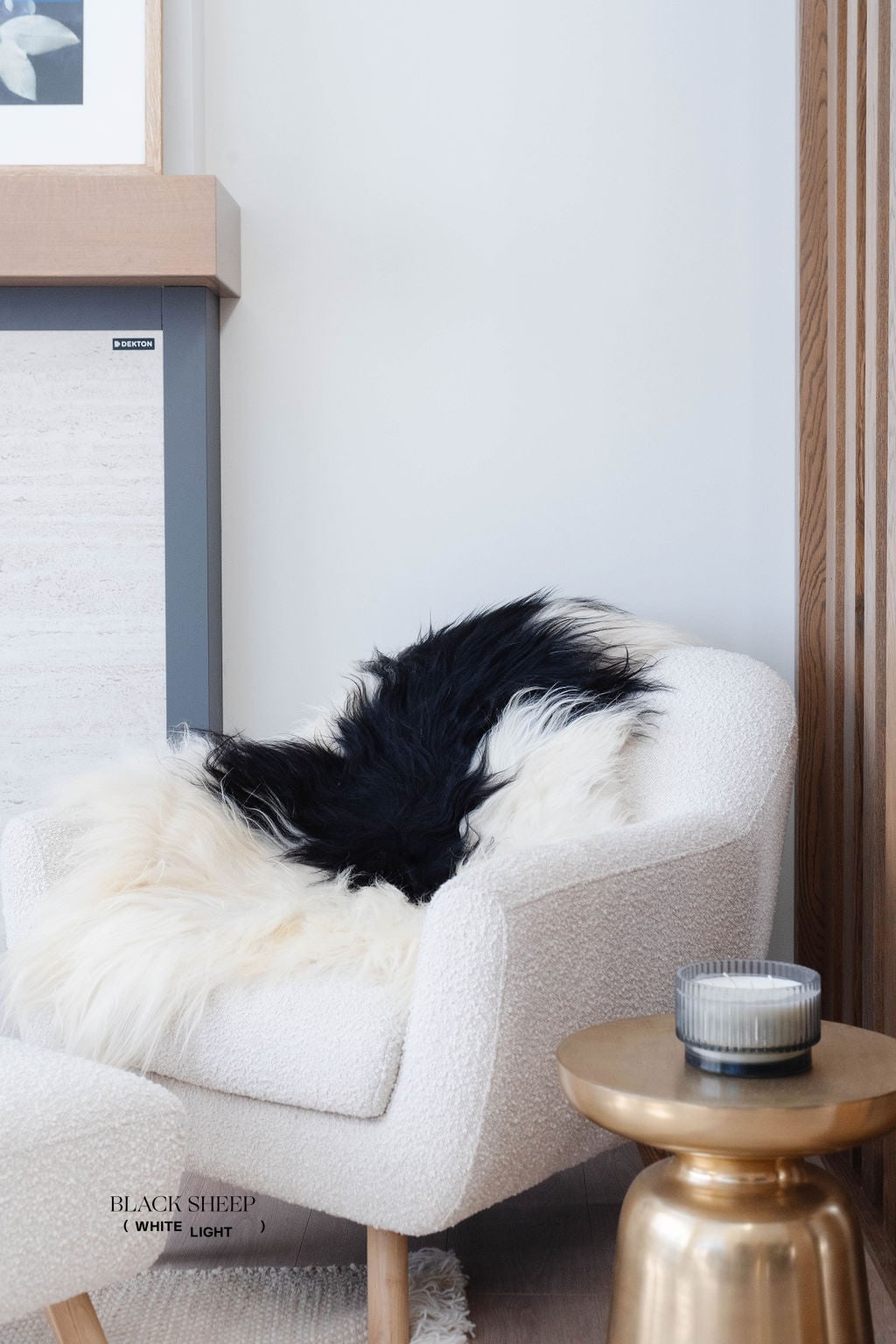 Black Spotted Icelandic Sheepskin | Random EX-STOCK Canada 