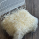White Icelandic Curly Sheepskin 