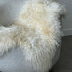 White Icelandic Curly Sheepskin 