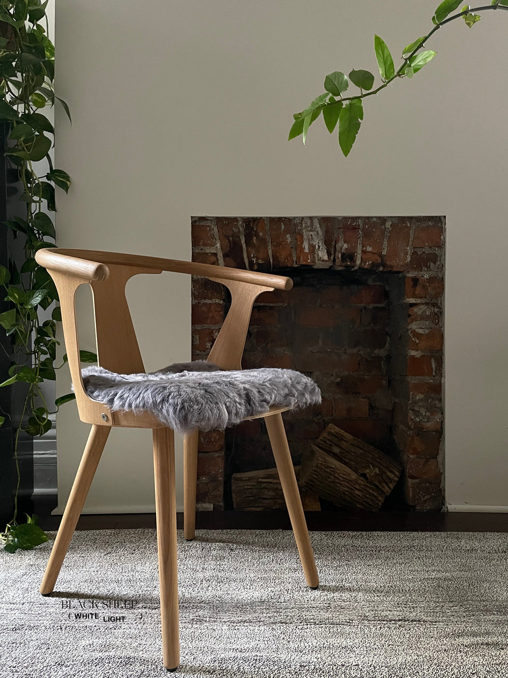 Shorn Silver Icelandic Sheepskin Chair Pad 