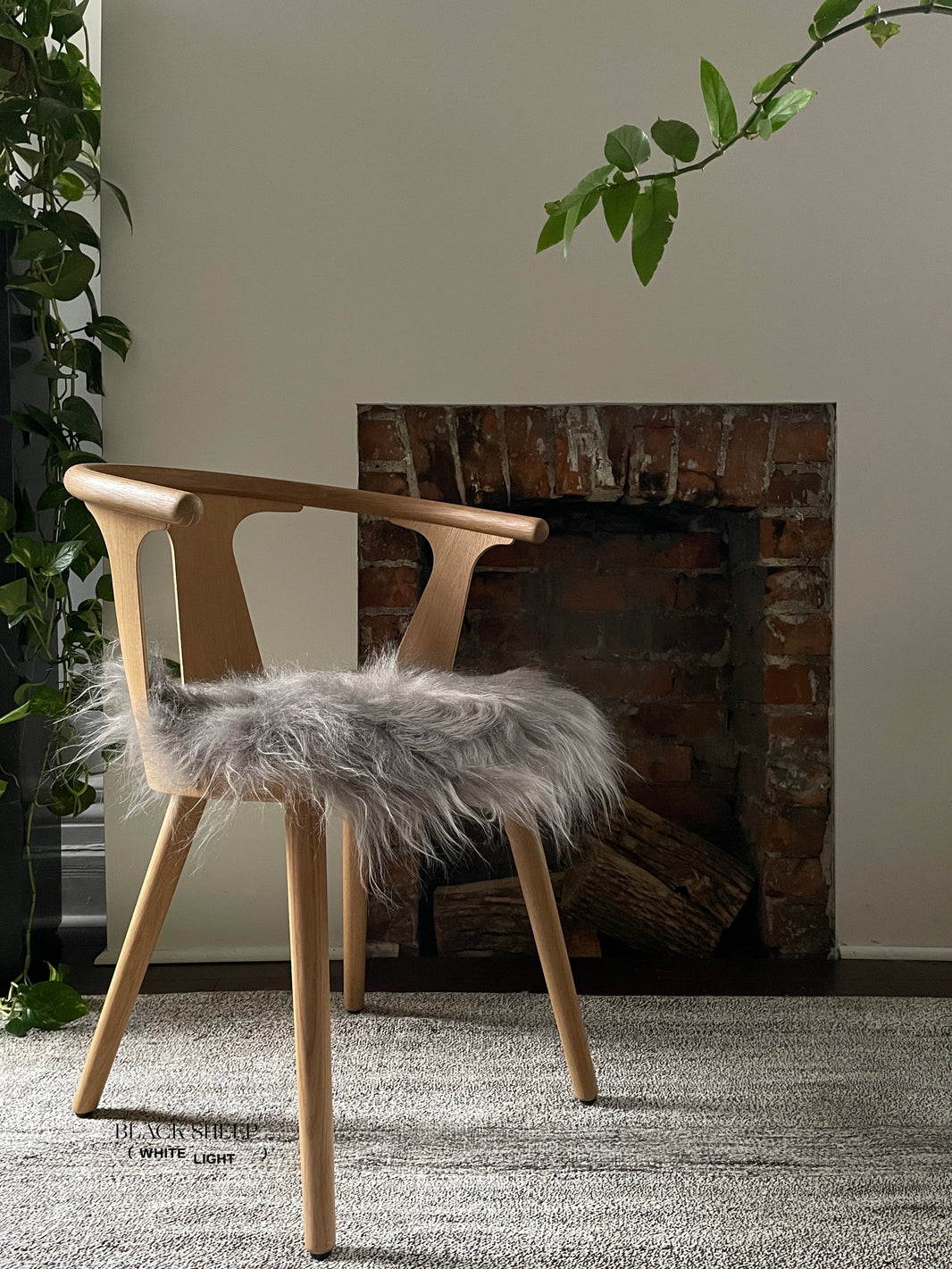 وسادة كرسي من جلد الغنم الأيسلندي المعدنيEX-STOCK Canada 