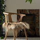BROWN ICELANDIC SHEEPSKIN CHAIR PAD 
