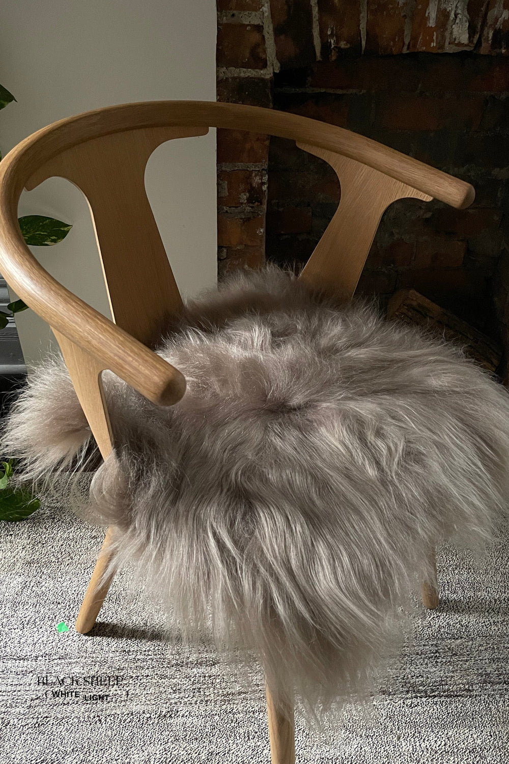 Taupe Icelandic Sheepskin Chair Pad 
