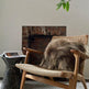 Square Brown Icelandic Sheepskin Pillow Cover EX-STOCK Canada 