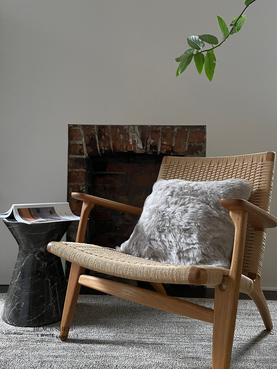 غطاء وسادة صوف إيسلندي مربع مشذبEX-STOCK Canada 