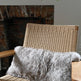 Rectangular Shorn Linen Icelandic Sheepskin Pillow Cover EX-STOCK Canada 