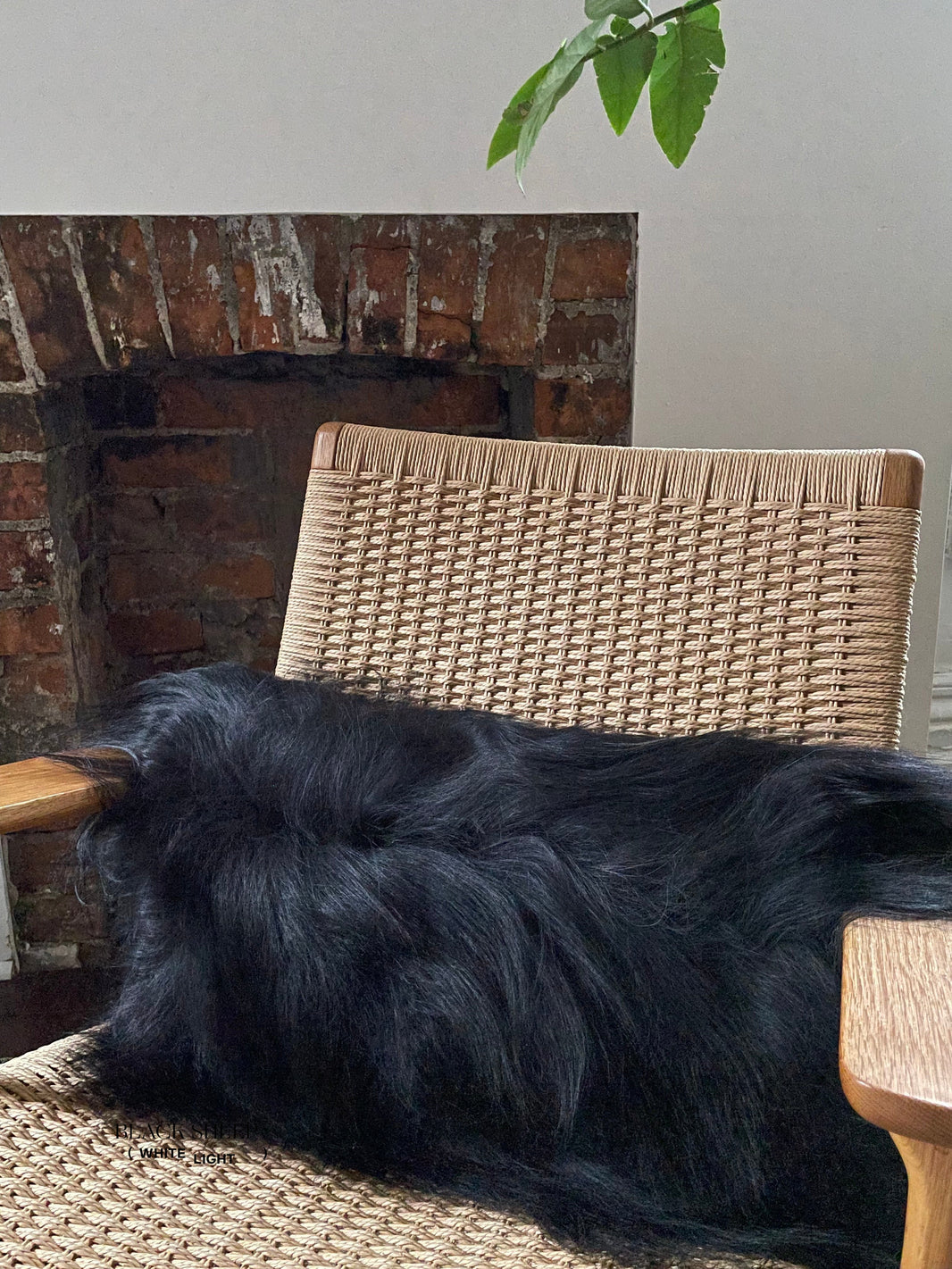 Rectangular Black Icelandic Sheepskin Pillow Cover EX-STOCK Canada 