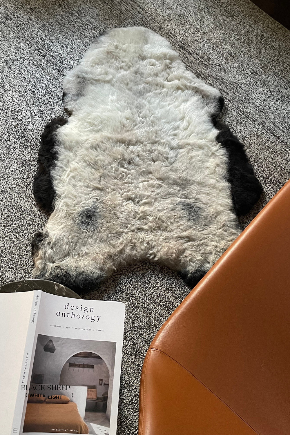 Shorn Dark Grey Edge Icelandic Sheepskin 