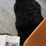 Shorn Black Double Icelandic Sheepskin 