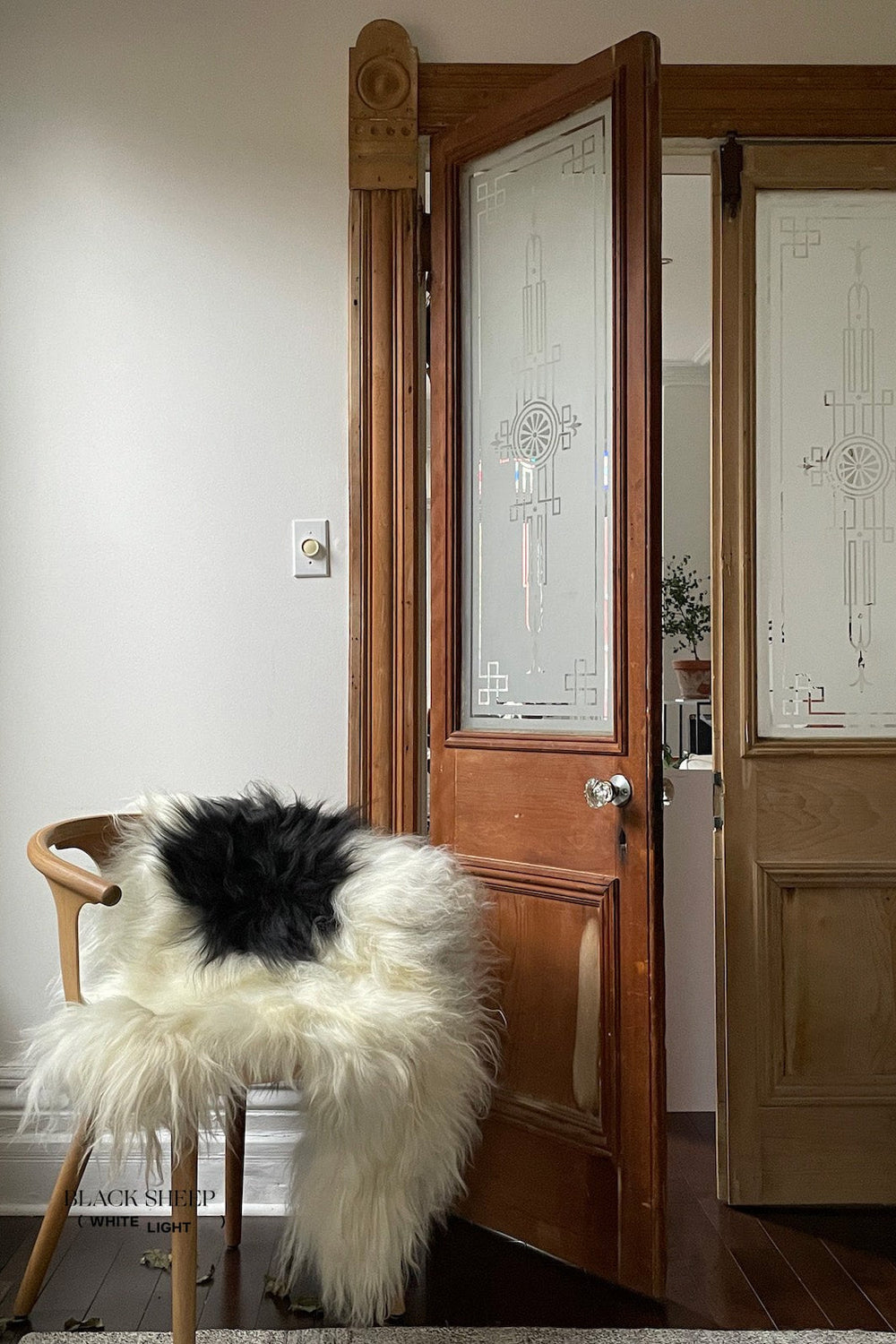 Black Spotted Icelandic Sheepskin | Random 