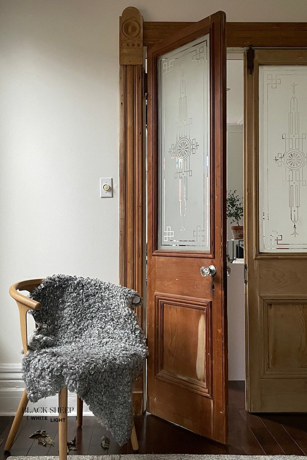 Grey Short Wool Gotland Sheepskin 